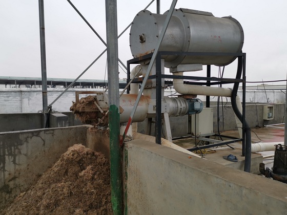 浓缩挤压式固液分离机处理屠宰污水的应用案例